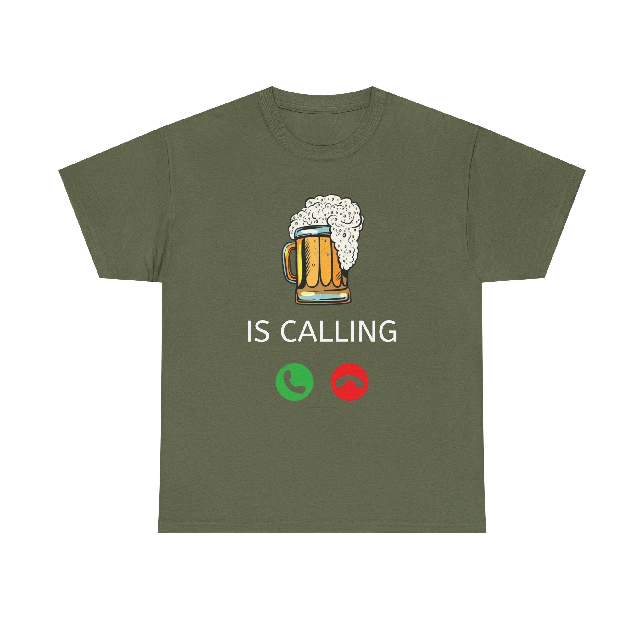 Beer Is Calling T-Shirt – Funny Beer Mug Call Graphic Tee