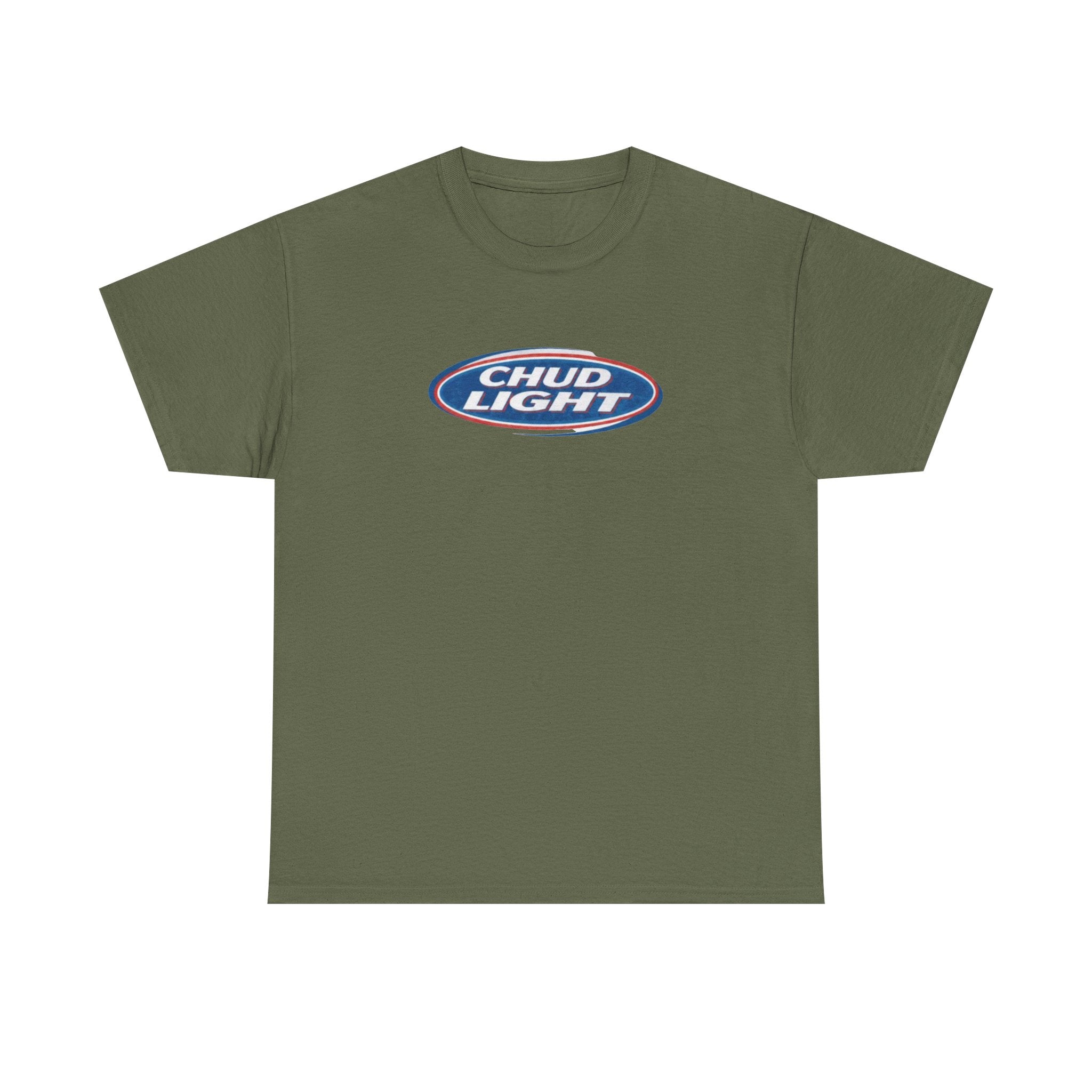 T-Shirt — 'Chud Light' Retro Logo Graphic Tee | Funny Beer Parody Shirt