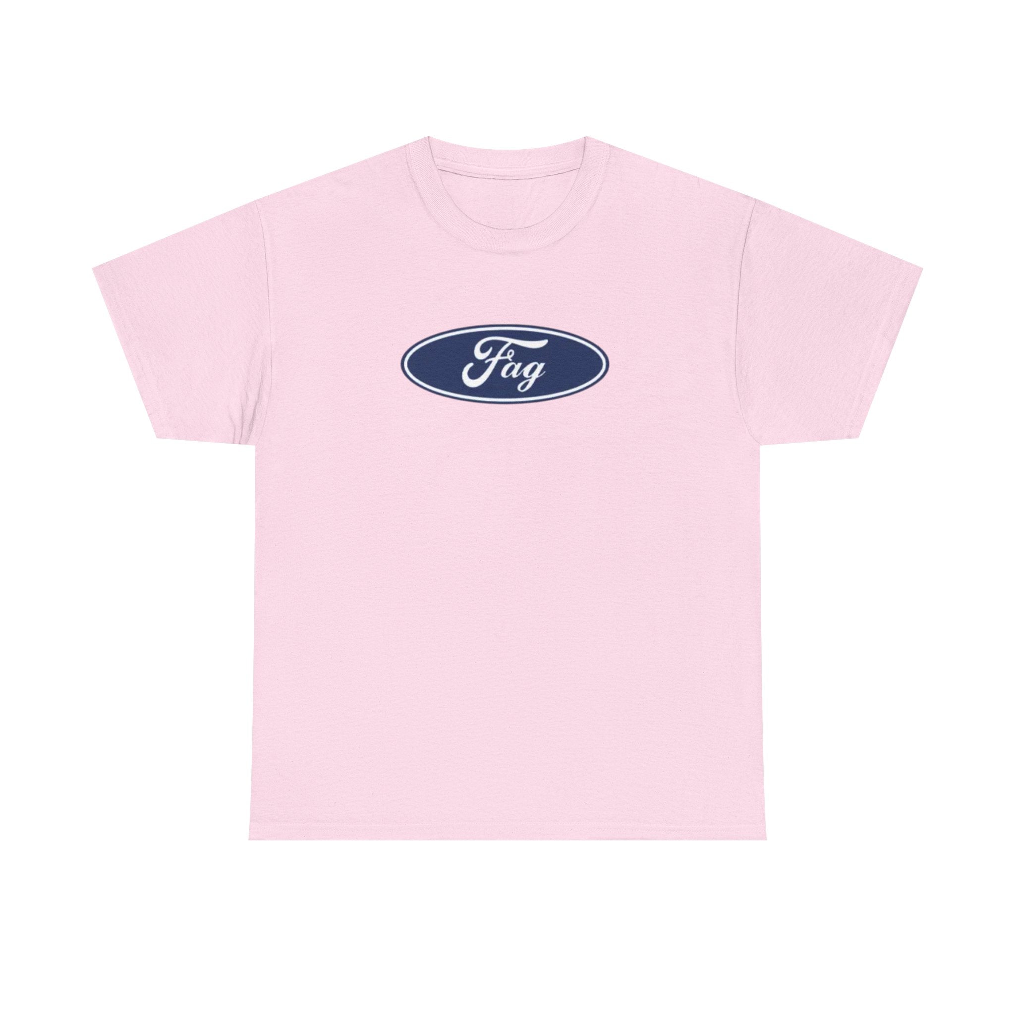 White Graphic Tee — Classic Oval Logo Chest Print
