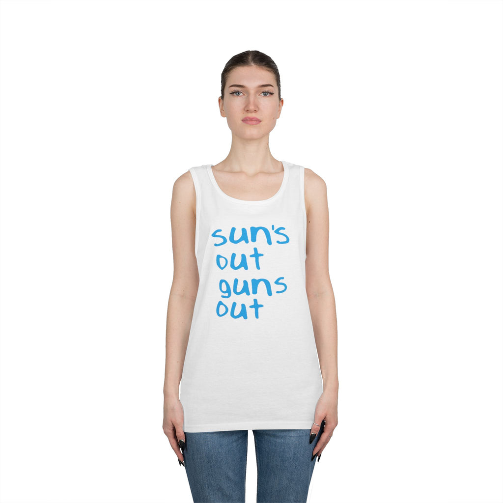 Tank Top — "Sun's Out Guns Out" Summer Muscle Tee