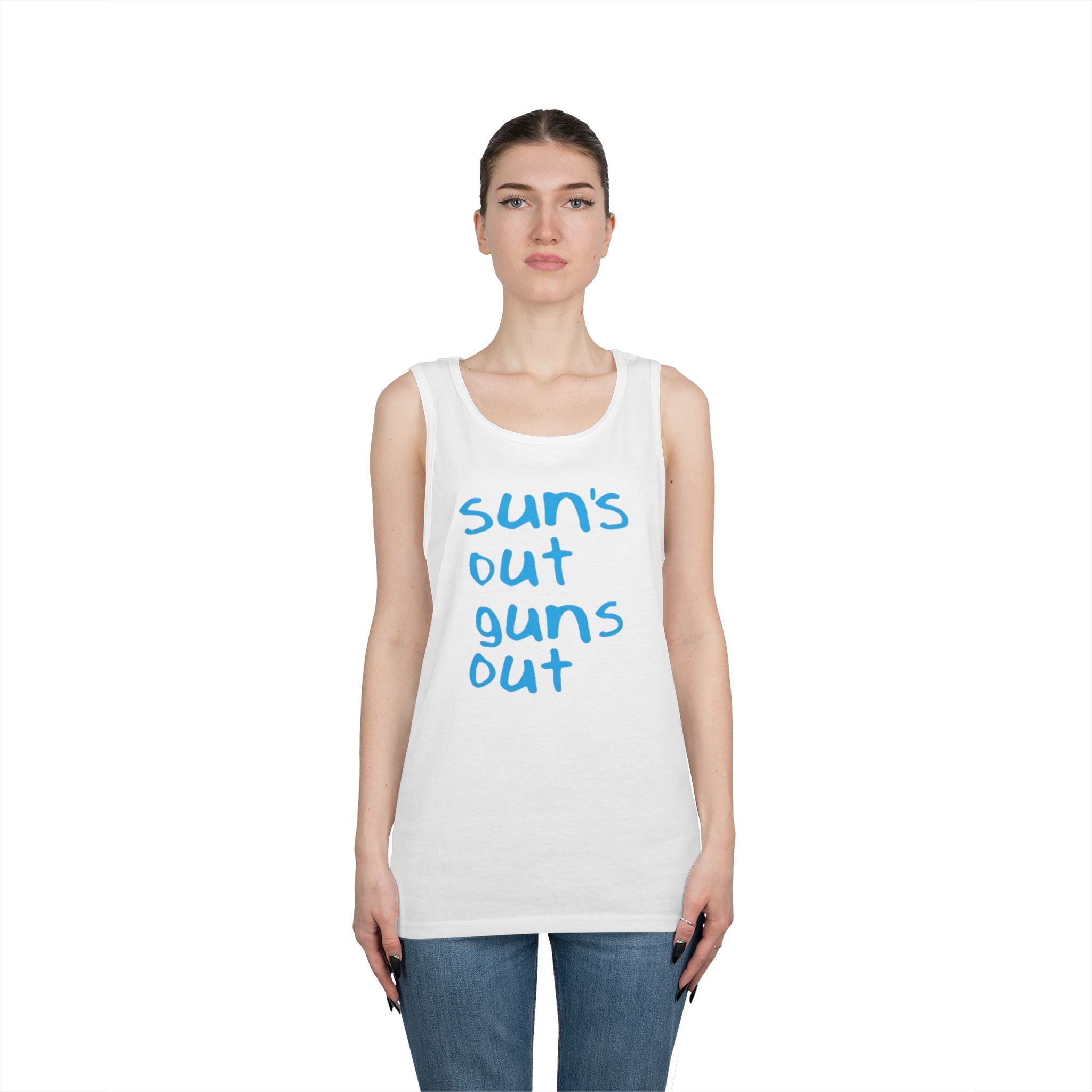 Tank Top — "Sun's Out Guns Out" Summer Muscle Tee