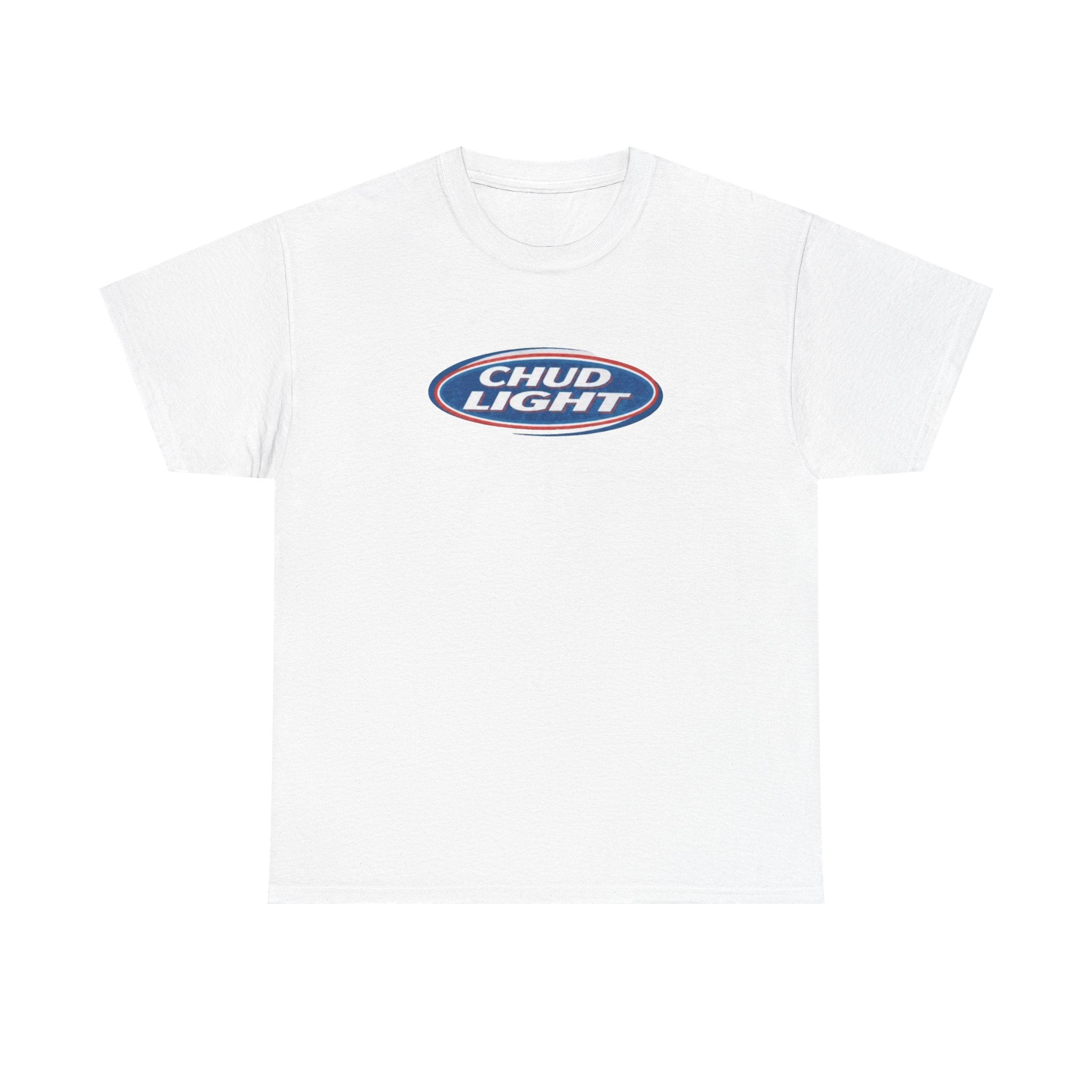 T-Shirt — 'Chud Light' Retro Logo Graphic Tee | Funny Beer Parody Shirt