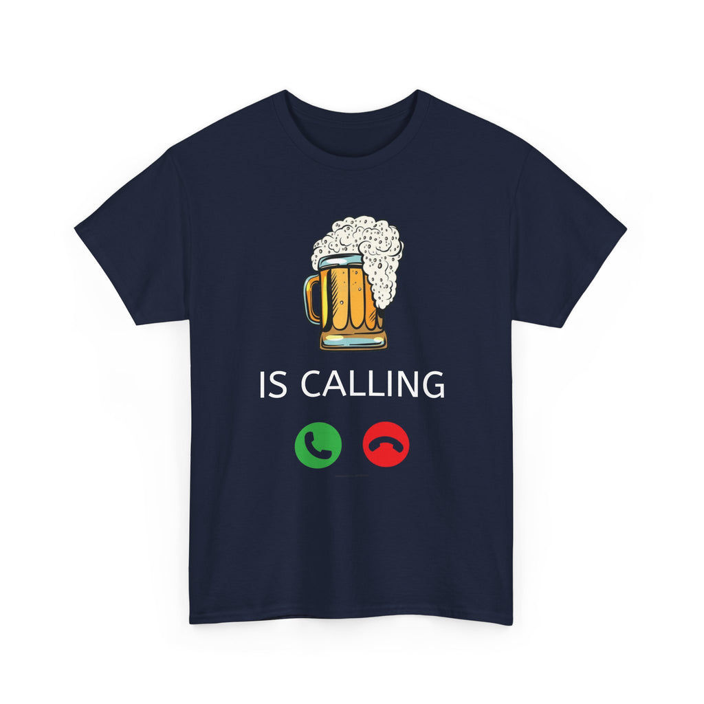 Beer Is Calling T-Shirt – Funny Beer Mug Call Graphic Tee