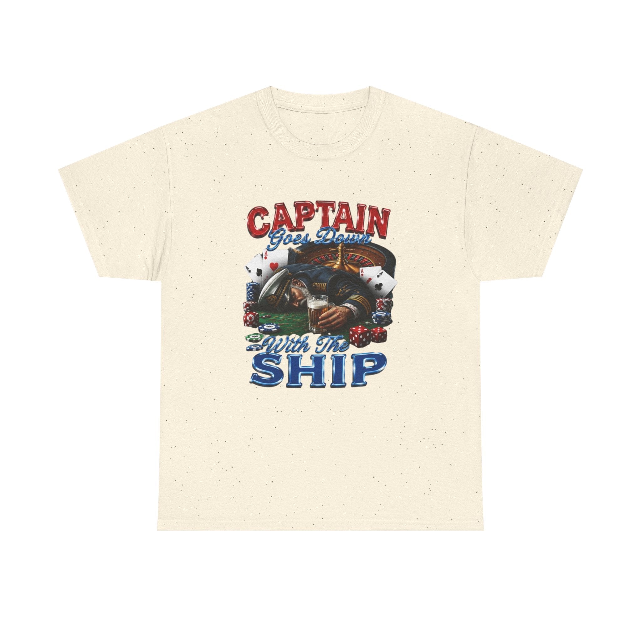 Captain Goes Down With the Ship T-Shirt