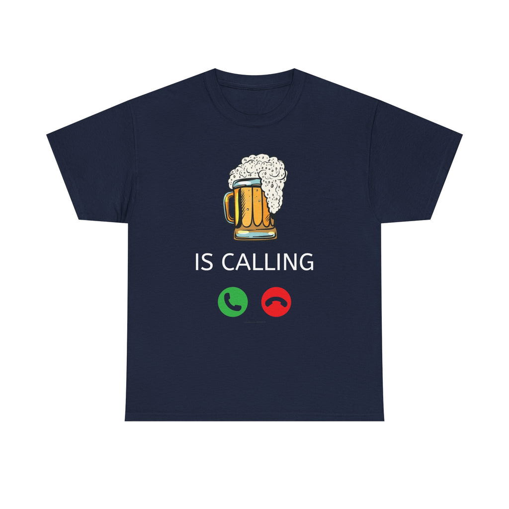 Beer Is Calling T-Shirt – Funny Beer Mug Call Graphic Tee