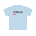 T-Shirt — "Heartbreaker" with Red "Bed" Graffiti Text