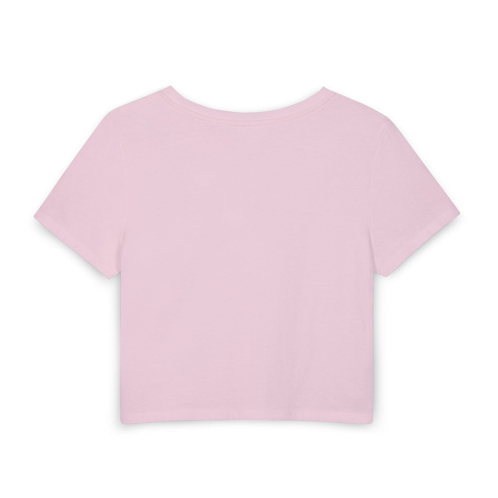 Women's Baby Tee — "Underneath this beautiful huge rack I have a heart" Cute Sarcastic Graphic Tee
