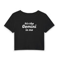 Scorpio Crop Tee — "It's the Scorpio in Me" Astrological Women's Baby Tee