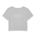 Women's Baby Tee — "Underneath this beautiful huge rack I have a heart" Cute Sarcastic Graphic Tee