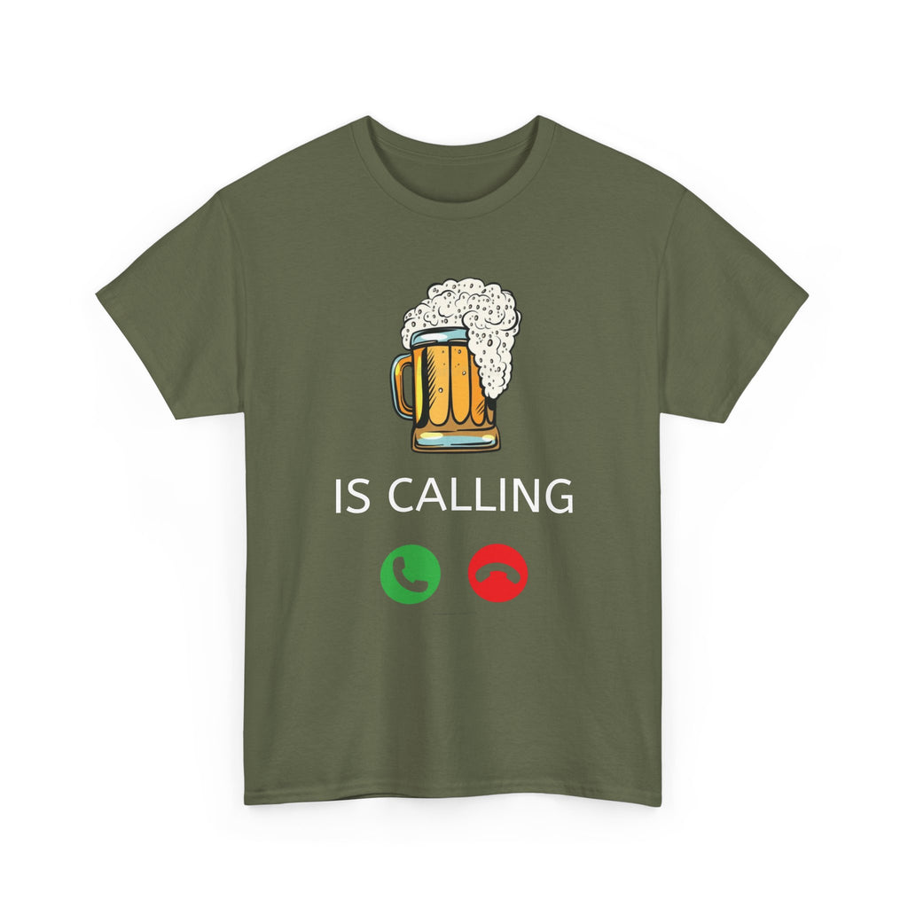 Beer Is Calling T-Shirt – Funny Beer Mug Call Graphic Tee