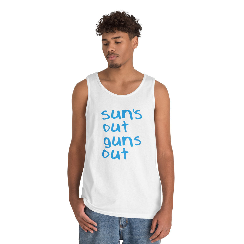 Tank Top — "Sun's Out Guns Out" Summer Muscle Tee