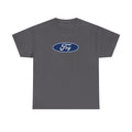 White Graphic Tee — Classic Oval Logo Chest Print