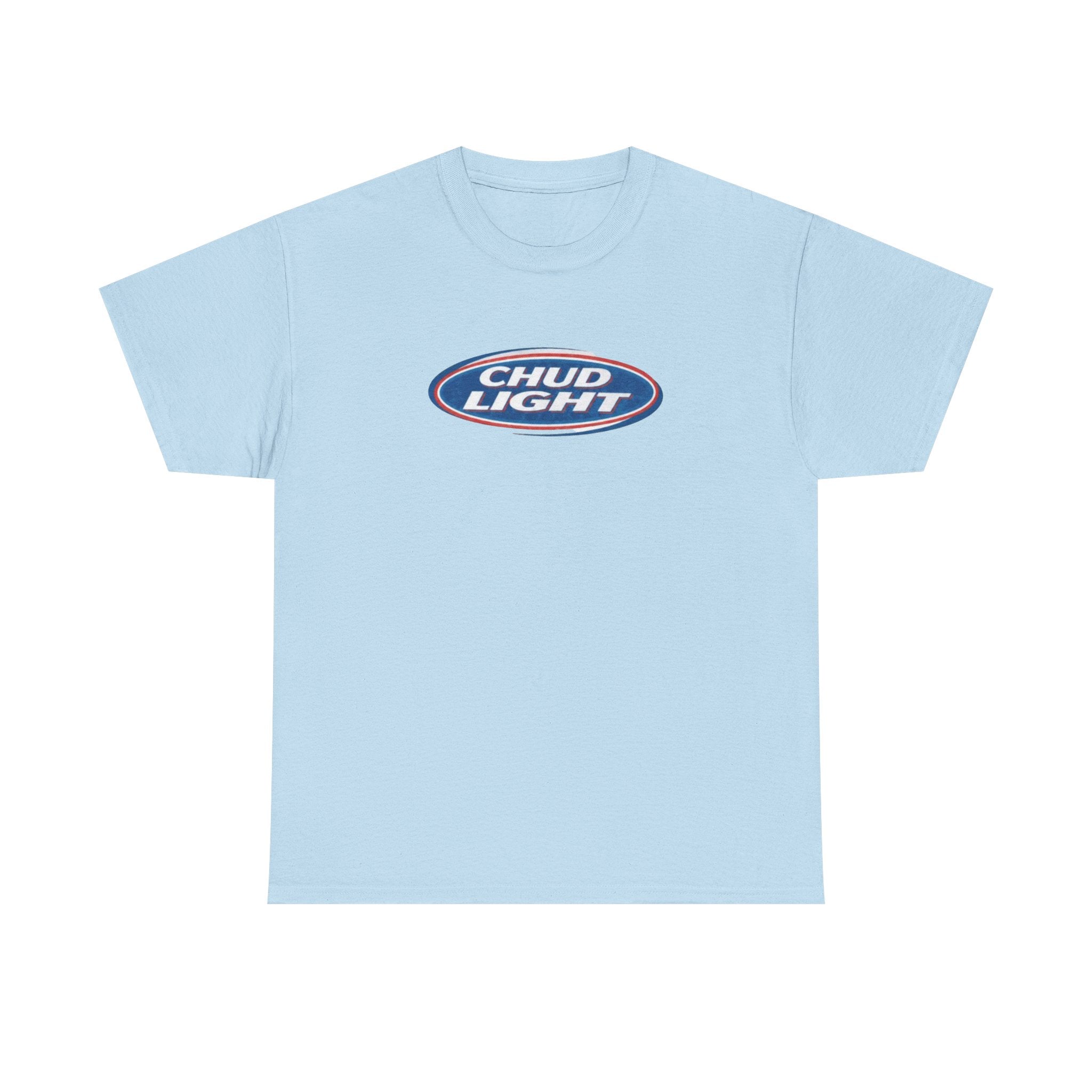 T-Shirt — 'Chud Light' Retro Logo Graphic Tee | Funny Beer Parody Shirt