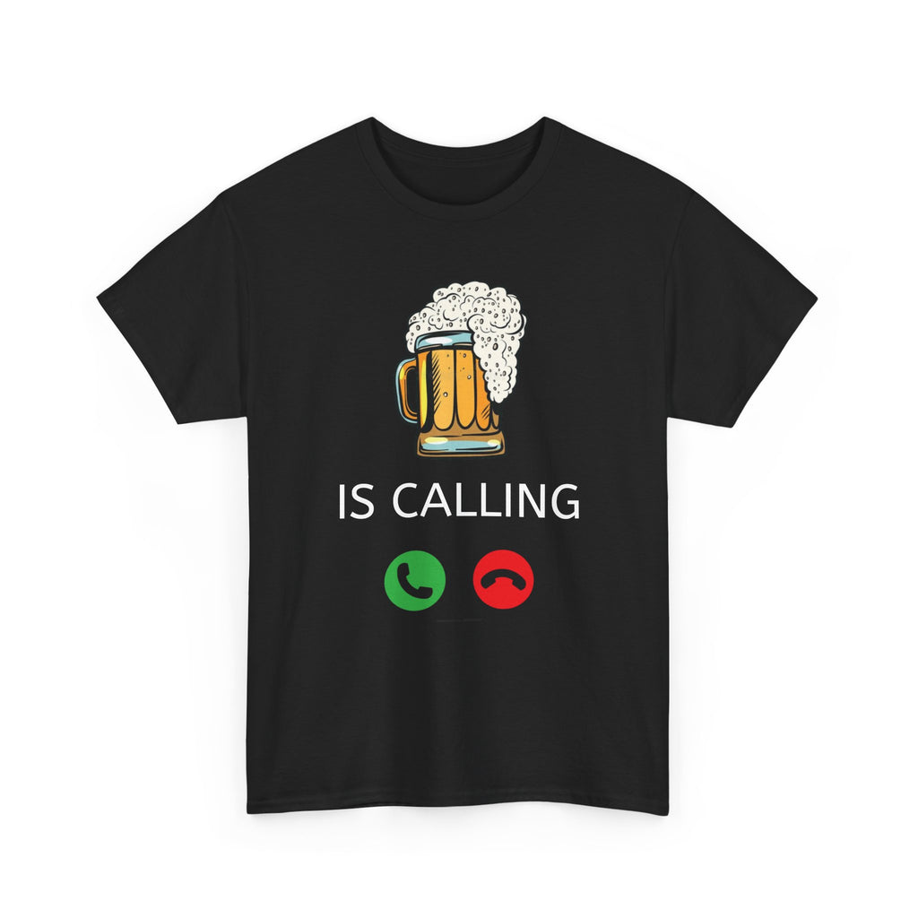 Beer Is Calling T-Shirt – Funny Beer Mug Call Graphic Tee